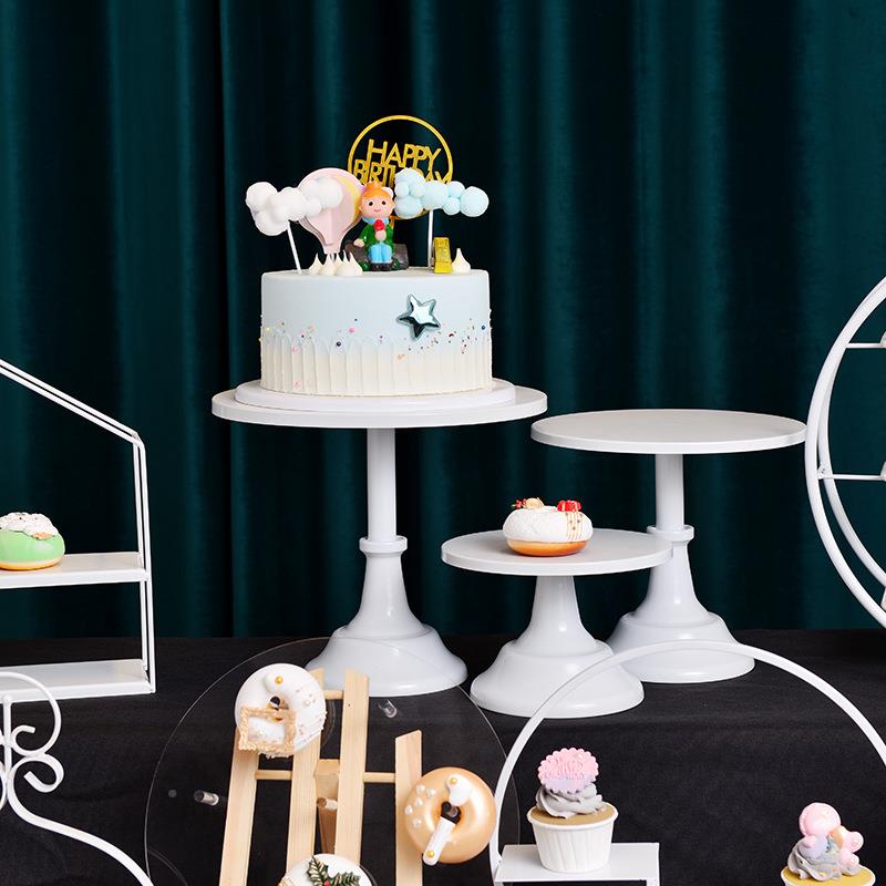 欧式白色婚甜礼品台摆装件展示架蛋糕托盘TB-64221套点冷餐茶歇下