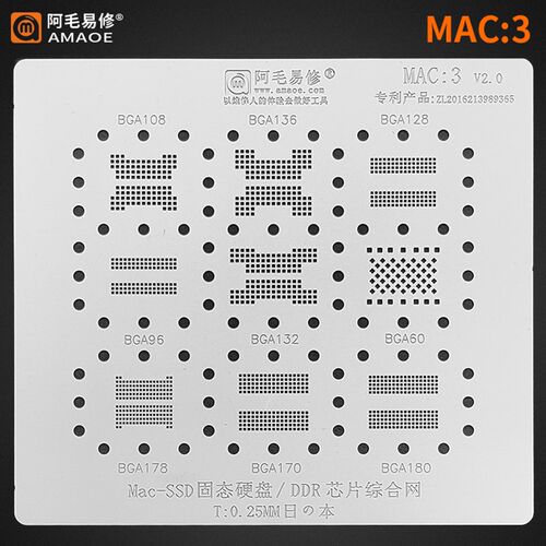 BGA108 BGA136 BGA96 BGA128 BGA132 BGA60 178 170 180 植锡钢网