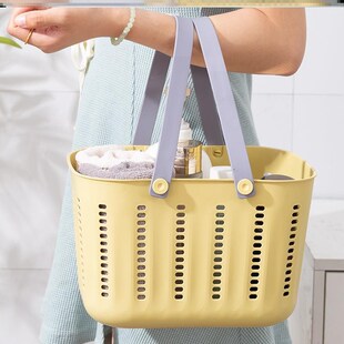 洗澡专用手提篮浴室子浴筐学生澡堂塑料沐浴洗发露卫生间收纳筐洗