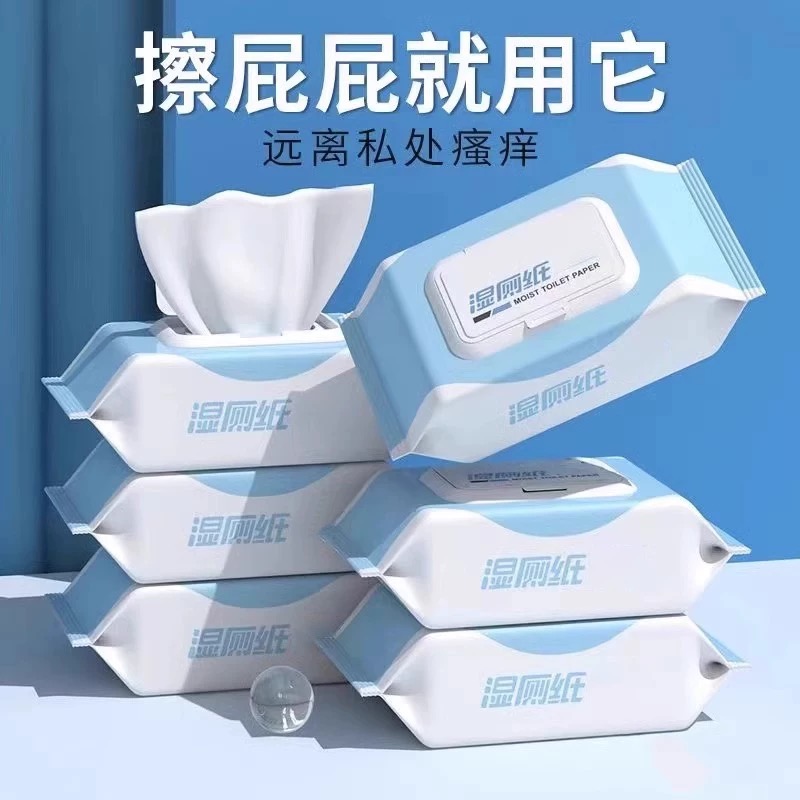 湿厕纸湿厕纸家庭实惠装专用擦屁股厕纸清洁卫生湿纸巾家用湿厕巾