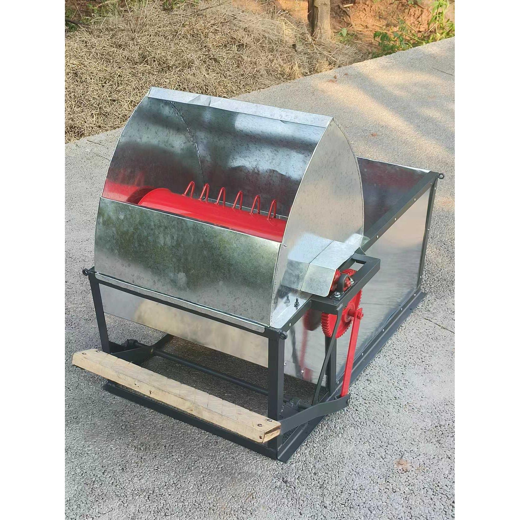 轻便型家用小型脱粒机脚踏式打谷机脱粒人力简易水稻收割机半新品