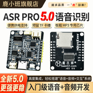 ASRPRO 5.0语音识别模块离线开发板AI智能家居语音控制核心模块