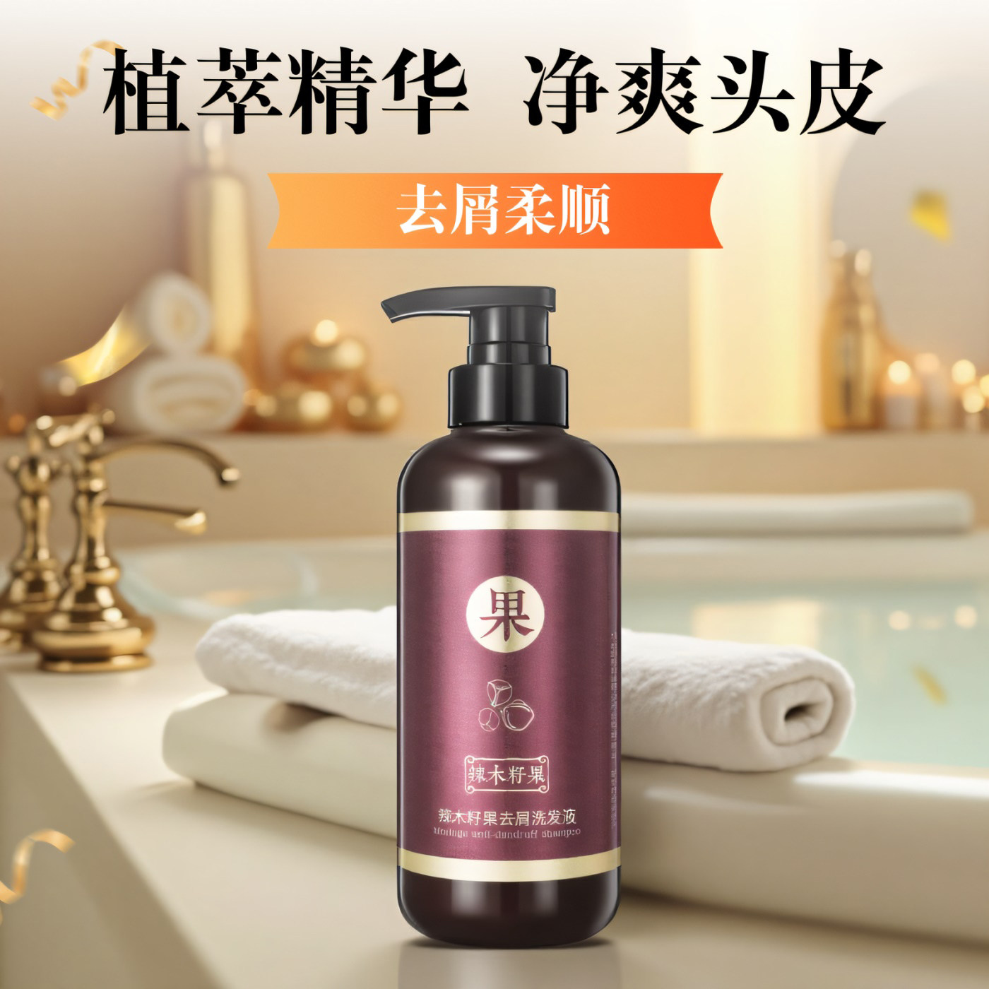 沙龙同款辣木籽果三代去屑洗发液官方正品植物精华清爽柔顺洗发乳