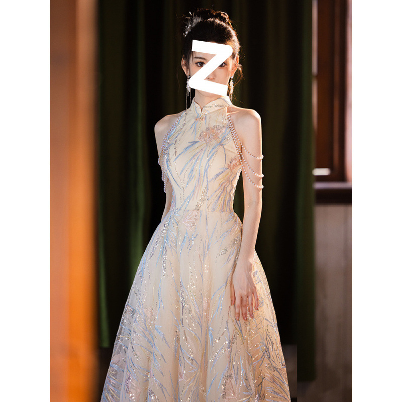 晚礼服裙女2025新款敬酒服新娘新中式高端轻奢小众高级感平时