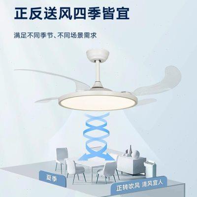 胜舒42吋超薄吸顶风扇灯护眼书房客厅卧室专用隐形吊扇灯电风扇