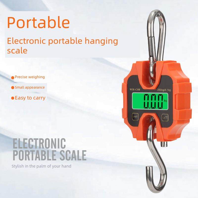 威恒Wh-C08挎包数字秤250kg狩猎起重机秤工业秤迷你数字钩秤