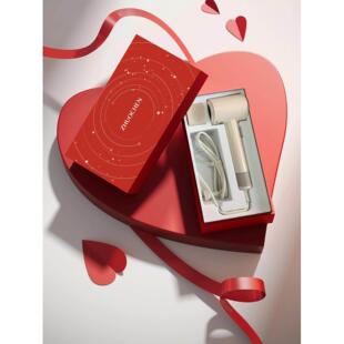 鸿熙电子等离子高速吹风机冷热风循环一键冷风幻彩白色磁吸支架