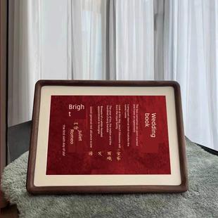 日信定制纪念桌礼品 简单相框经典 订婚信中国风格 覆古结婚信经典