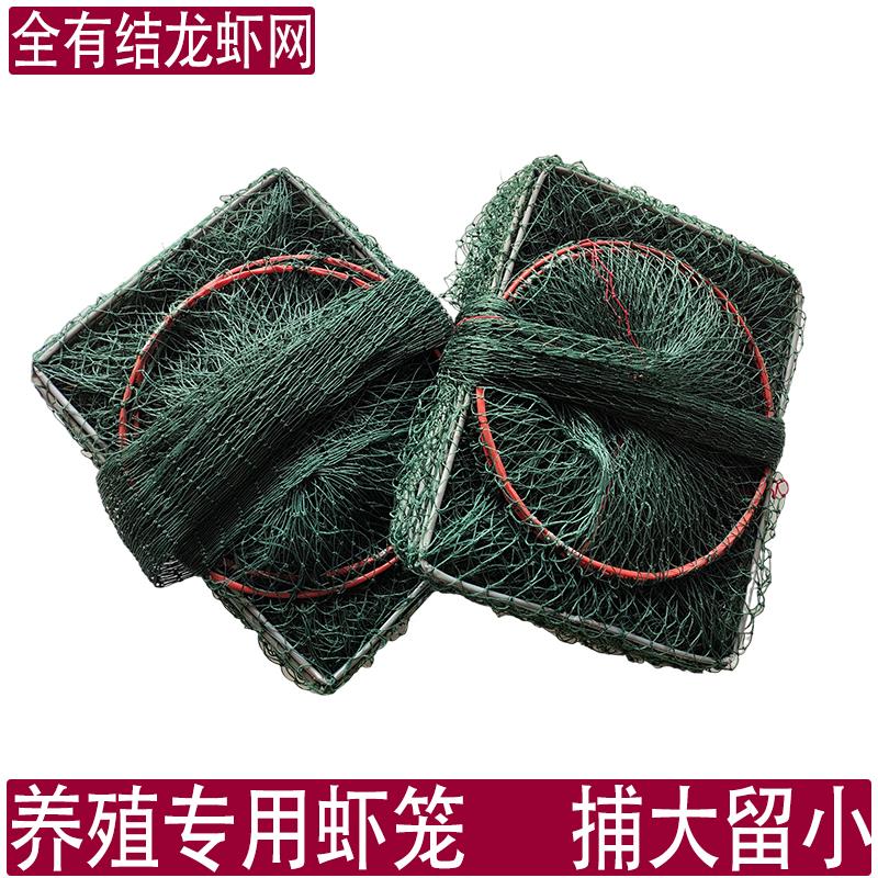 全有结龙虾网笼螃蟹地网养殖专用虾笼子捕大留小大眼渔网鱼笼虾笼