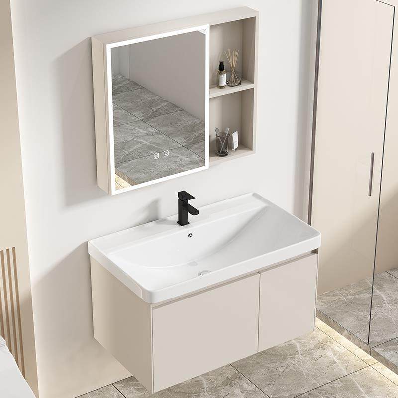 挂墙式浴室柜组合小户型卫生间洗手盆洗漱台卫浴一体陶瓷盆洗脸盆