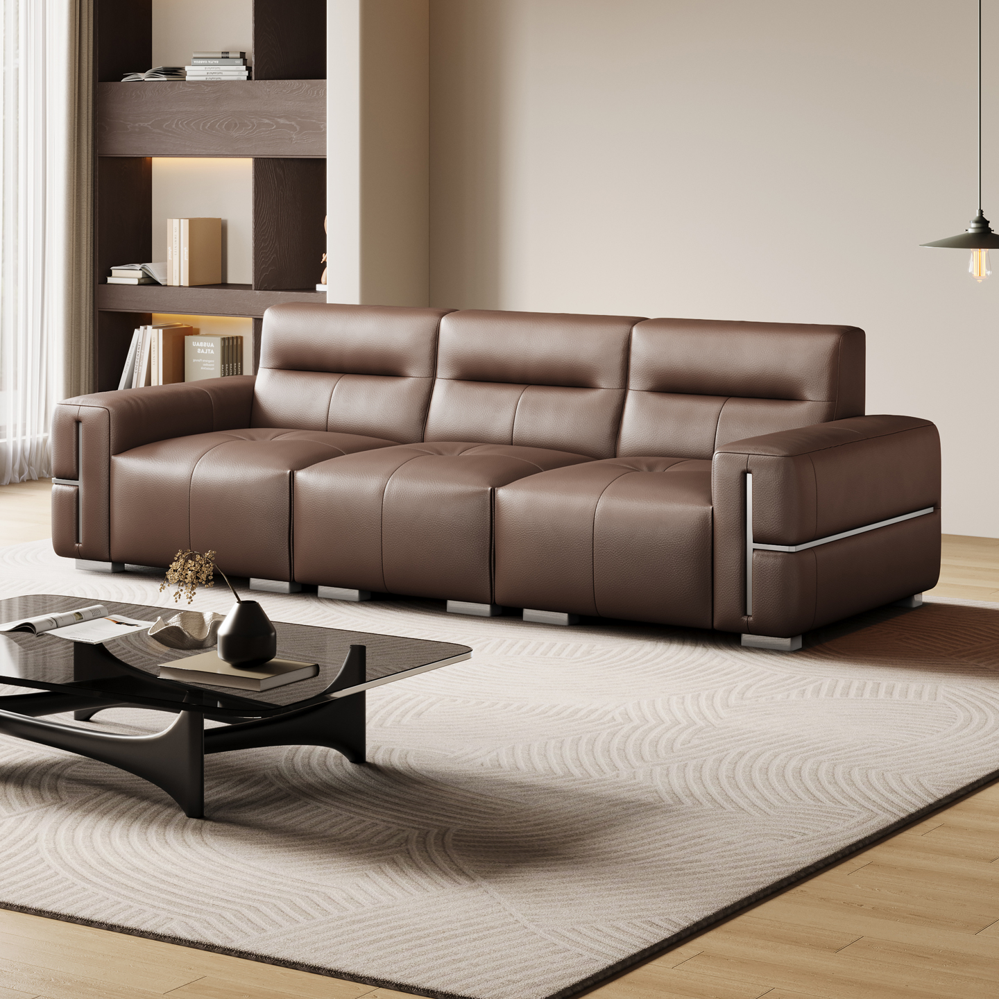 皇朝家居头层牛皮真皮沙发法式复古风沙发大户型沙发DS2510