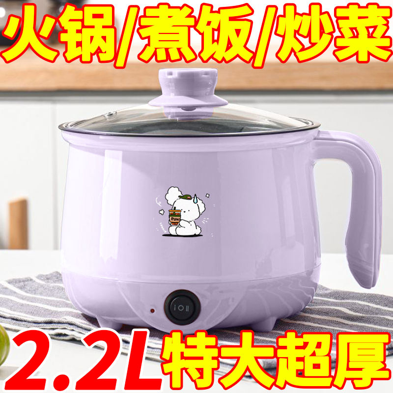 德国全自动蒸煮一体小电煮锅宿舍家用电热炉电饭煲电热火锅保温杯
