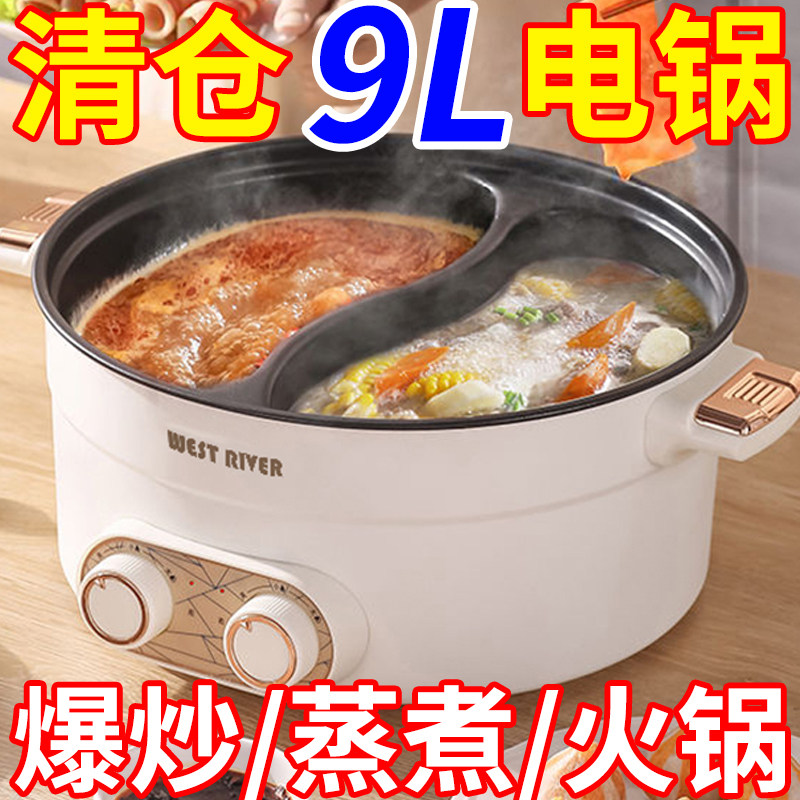 德国正品新款鸳鸯电火锅家用多功能一体式双控鸳鸯锅大功率电热锅