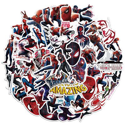 50张蜘蛛侠正版贴纸行李箱手机