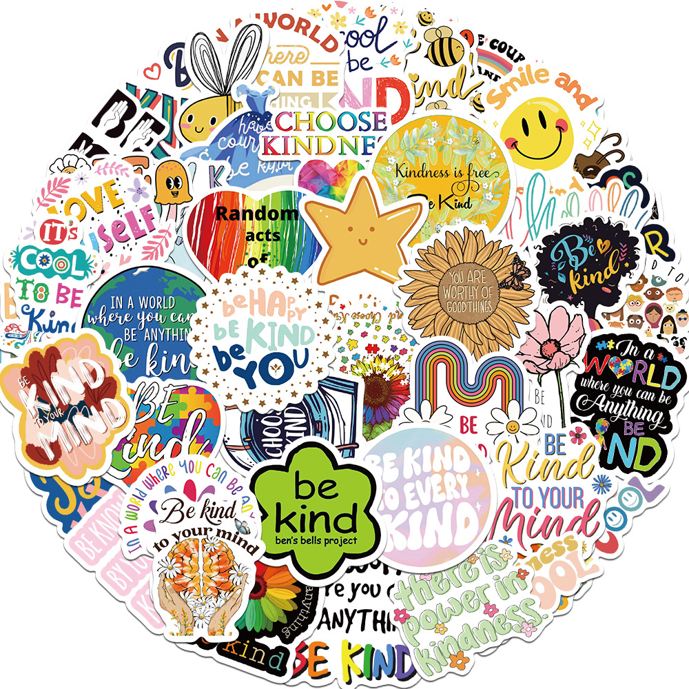 50张欧美网红友善心理健康贴纸