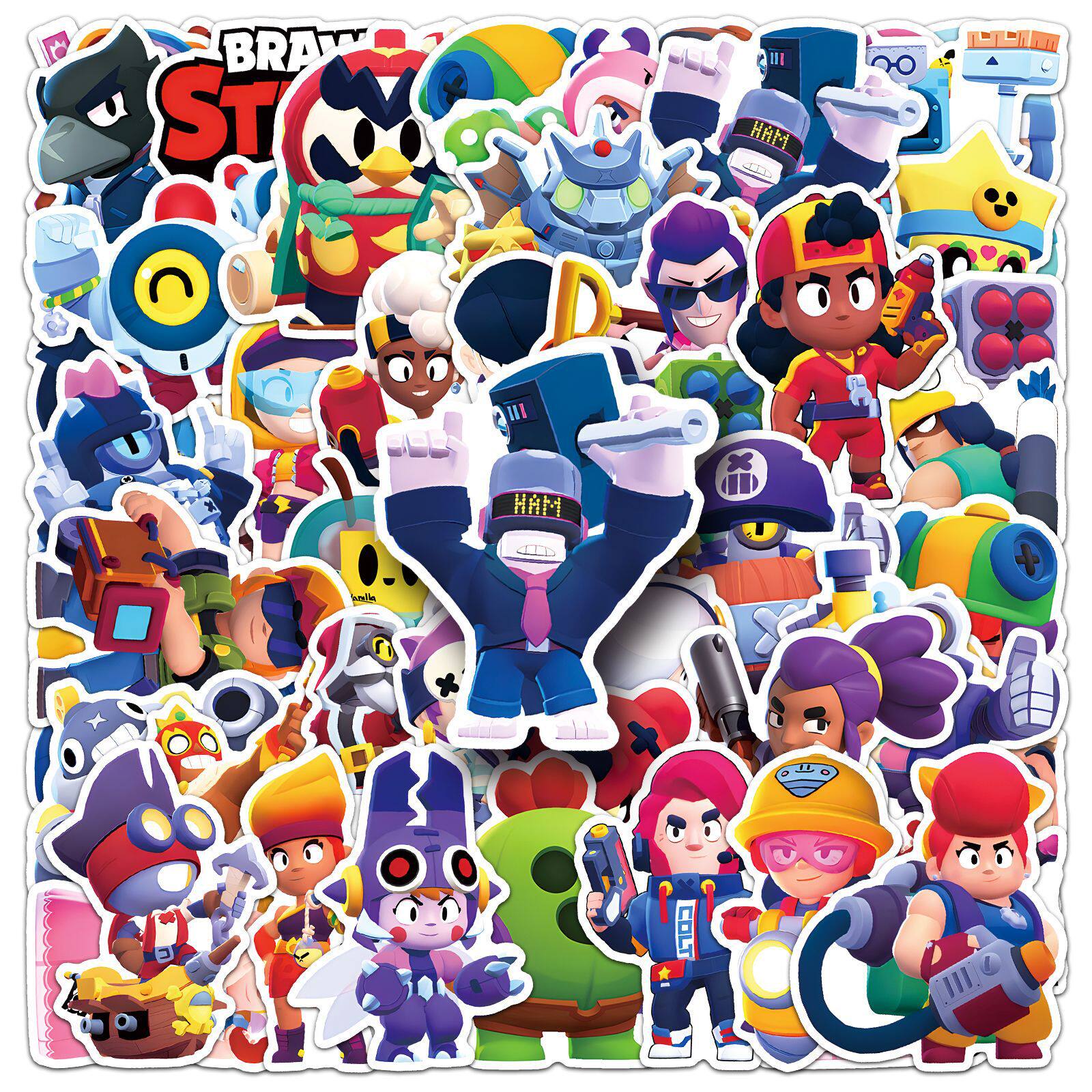 50张游戏荒野乱斗贴纸电脑行李箱