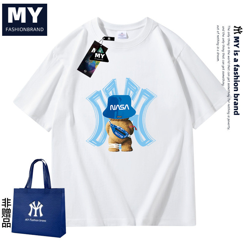 MY2025夏季新款潮牌纯棉短袖百搭休闲潮流上衣情侣同款T恤男女27