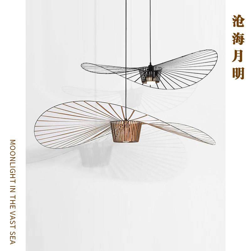 设计师vertigo法式草帽客厅主灯帽子灯北欧网红餐厅卧室草帽吊灯,家装灯饰光源,客厅吊灯,淘宝优惠券,粉丝福利购,淘宝优惠卷