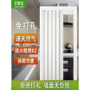 开通天燃气验收门开放式厨房临时隔断门折叠门阻燃一次性假门免费