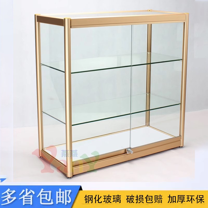 精品家用手办展柜饰品玻璃展示柜商用透明L礼品玻璃展柜货架珠宝