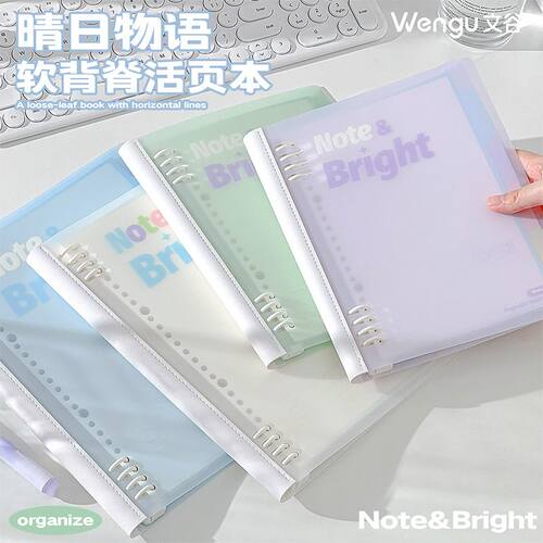 2026新款|软背脊306°翻折活页本