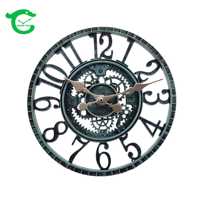 爆款户外时钟防水挂钟热卖钟表客厅花园挂钟简约wall clock