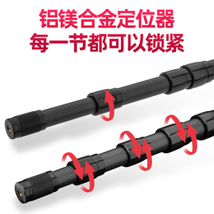 抄网捞鱼杆 短节自由锁紧定位伸缩大物抄网竿加厚高碳素超硬便携式