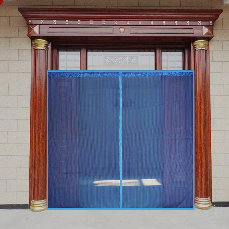 金刚纱防蚊门帘子磁性加密魔术贴夏季蝇虫纱窗家用大门帘定制