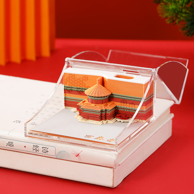 上新了故宫 3D立体手撕便签中国风学习用品班会伴手礼生日礼物