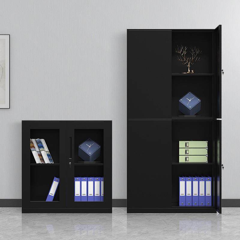 黑色办公室文件柜铁皮柜储物柜资料柜档案柜财务凭证柜带锁收纳柜,3C数码配件,USB灯,淘宝优惠券,粉丝福利购,淘宝优惠卷