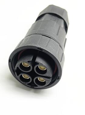 大电流45A螺丝锁线免焊连接器LLT利路通M29-4芯公母对接防水插头