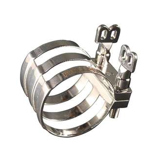 法国罗林斯哨卡子箍中音胶木笛头萨克斯镀银双螺丝卡子