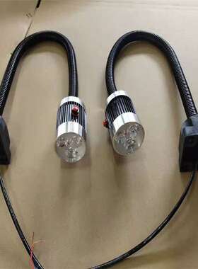 机床长臂工作灯防油防水LED黑色鹅颈24V220V磁铁工业设备照明台灯