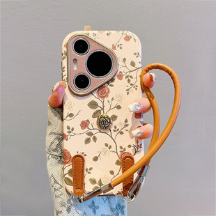 适用华为Pura70Pro手机壳新款p70秋冬小羊皮p60小众高级感p60女神气质p502025新款不撞款新年pro硬壳手机套