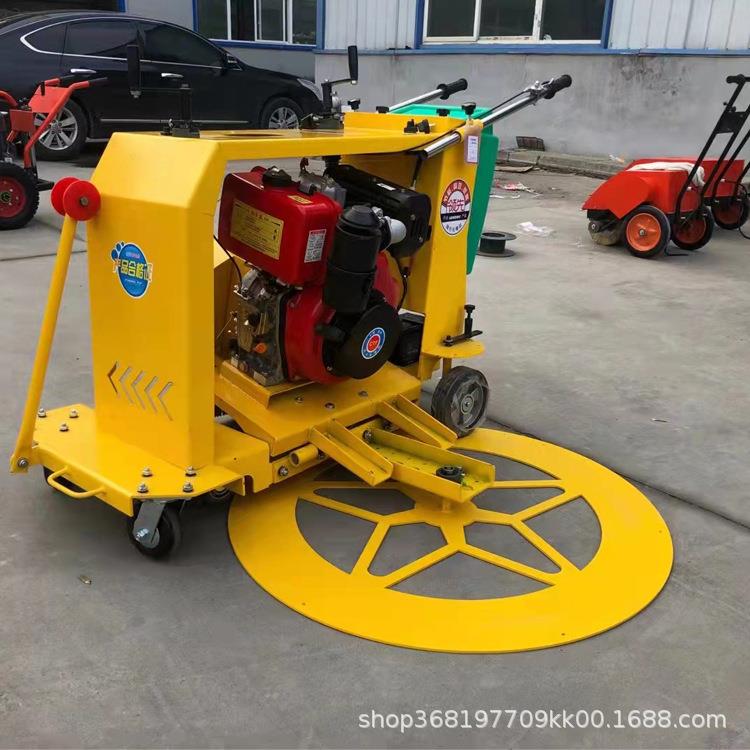 沥青面切割井切圆盖机 工程工井盖更换施593机器路井盖切圆切割机