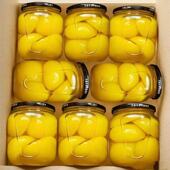 新鲜黄桃罐头510 g新鲜黄桃水果超大瓶黄桃罐头老年食品商用罐头