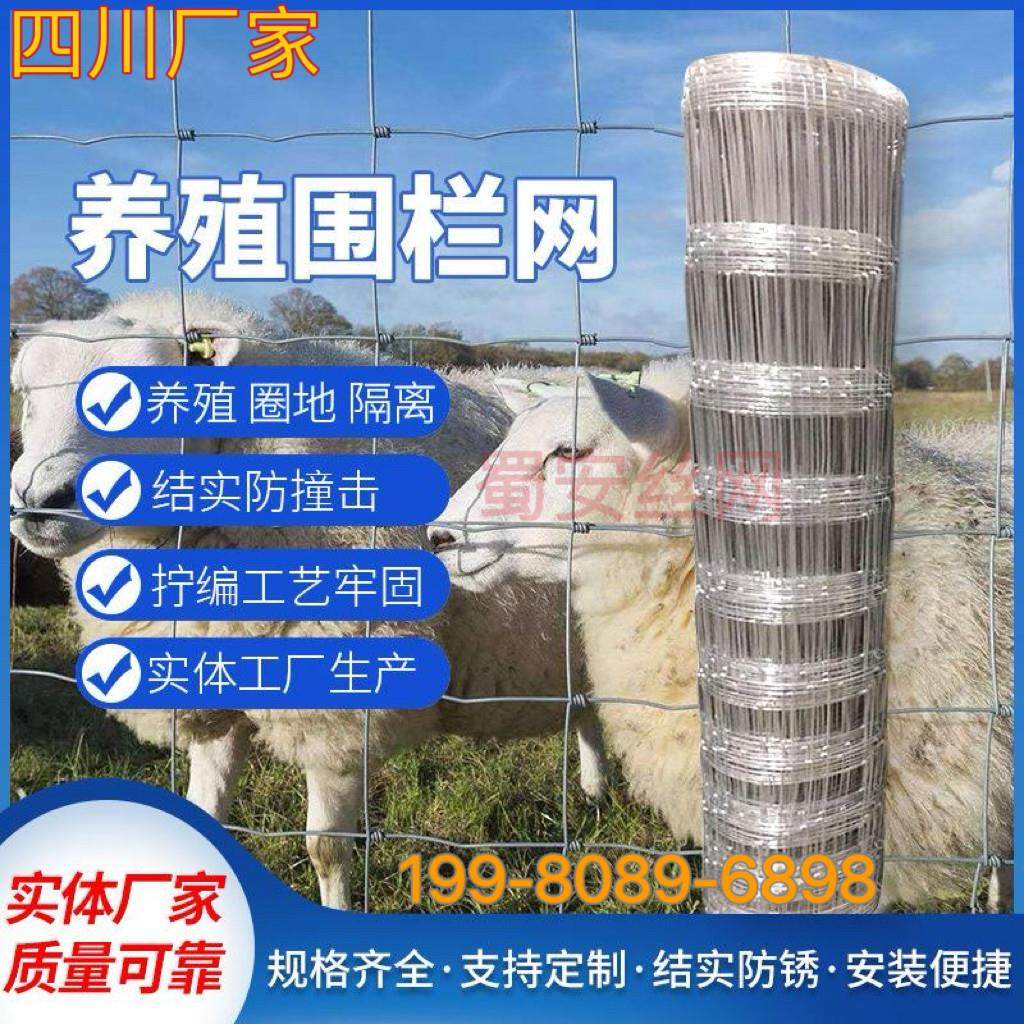 成都热镀锌防锈牛栏网编结草原网牛羊养殖防护网钢丝护栏网围栏网