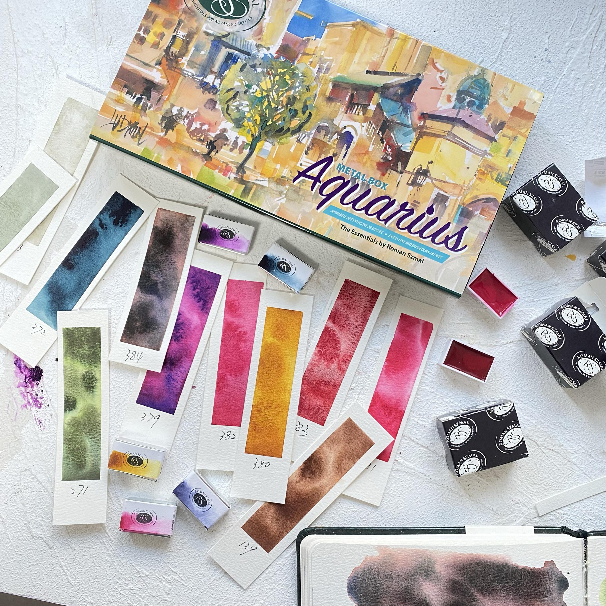 2024新色波兰RS艺术家水彩颜料级分层沉淀色固体全块手工水彩大师