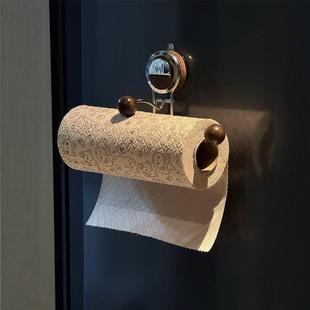 厨房纸巾架吸盘磁吸免打孔懒人抹布架墙上壁挂纸巾架化妆室厕所