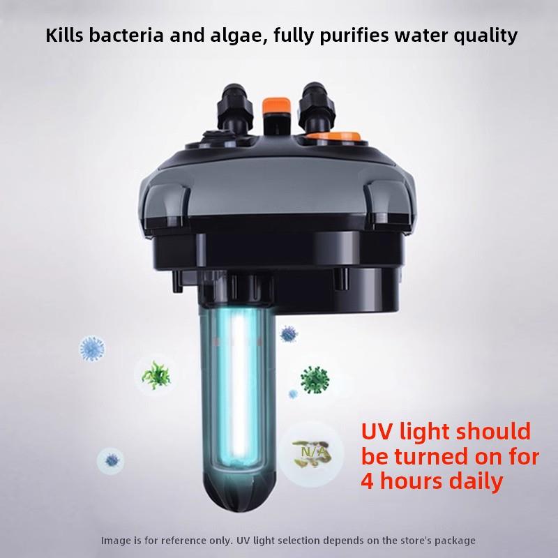 松宝滤桶鱼缸过滤系统下外置过滤器水泵滤筒净水循环三合一草缸