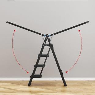 多功能梯子晾衣架两用免安装 折叠加厚家用人字梯室内外落地加厚