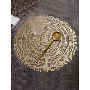 法式餐垫高级感桌垫轻奢复古碗垫托盘垫花瓶垫防滑隔热台灯花瓶垫