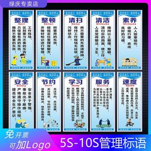5S车间标语6S管理标识牌7S标贴宣传看板图片质量9S仓库工厂企业制