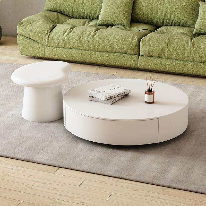 云松木居奶油风圆形组合茶几客厅白色现代轻奢大小圆矮茶几电视柜,鲜花速递/花卉仿真/绿植园艺,割草机/草坪机,淘宝优惠券,粉丝福利购,淘宝优惠卷