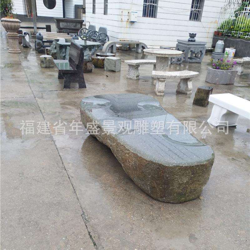 石材靠背座椅公园景观石雕摆件 长条椅子厂家 大理石长凳