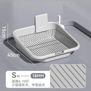 狗狗厕所宠物尿盆便盆不锈钢架小型犬幼犬大小便尿盆