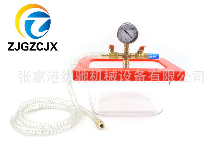 透明真空室实验室真空脱泡箱3升透明脱泡桶胶水除泡RYREX
