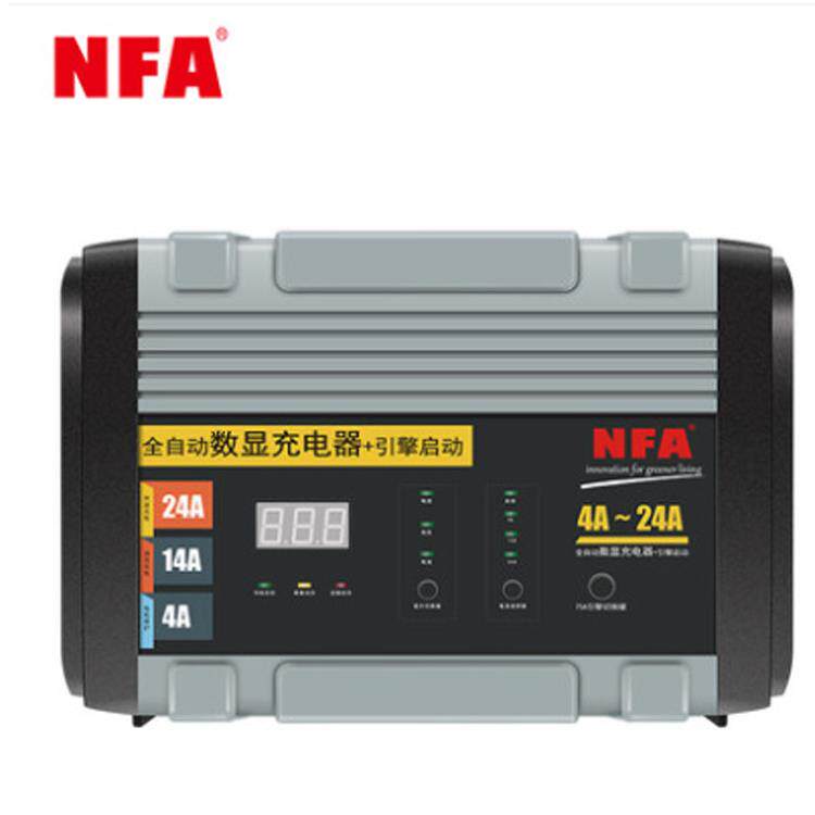 NFA纽福克斯6848N汽车启动电瓶充电器2V24A蓄电池充电机智能快充