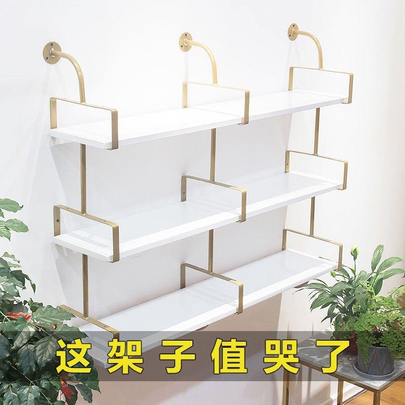 墙上置姗物架挂收墙一字板XUD墙面收纳书架隔客厅铁艺壁挂纳架承