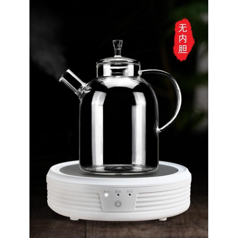 加厚玻璃煮茶壶大容量耐高温加厚烧水壶过滤泡茶壶带内胆家用